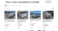 Desktop Screenshot of fiveacescars.com